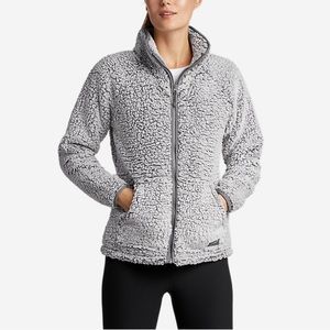 EUC Eddie Bauer Women's Fireside Plush Full-Zip Mock-Neck